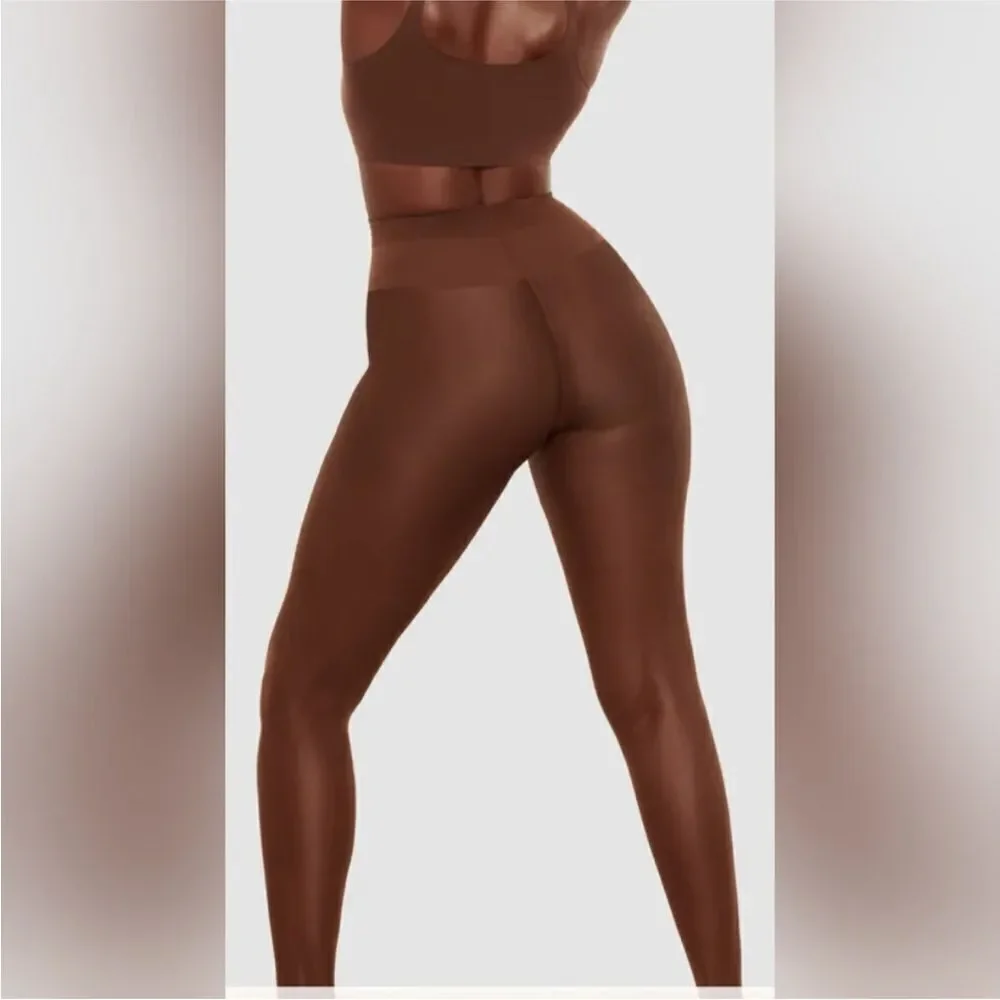 SKIMS NWOB Sheer Support Tights Cocoa Brown XL